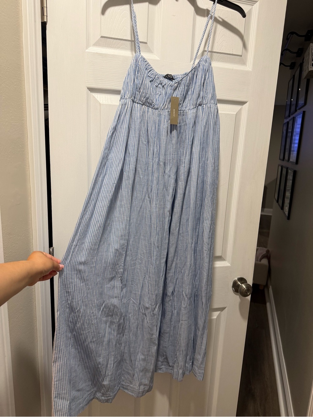 J.Crew Airy Gauze Empire-Waist Midi Dress